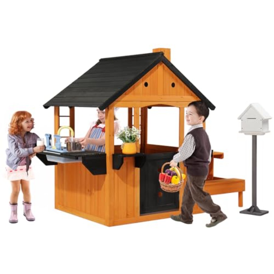 Kids Outdoor Sink - Drewniany domek dla dzieci do zabawy