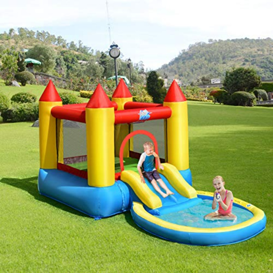 Kids Outdoor Area - Nadmuchiwany domek do skakania na zewnątrz