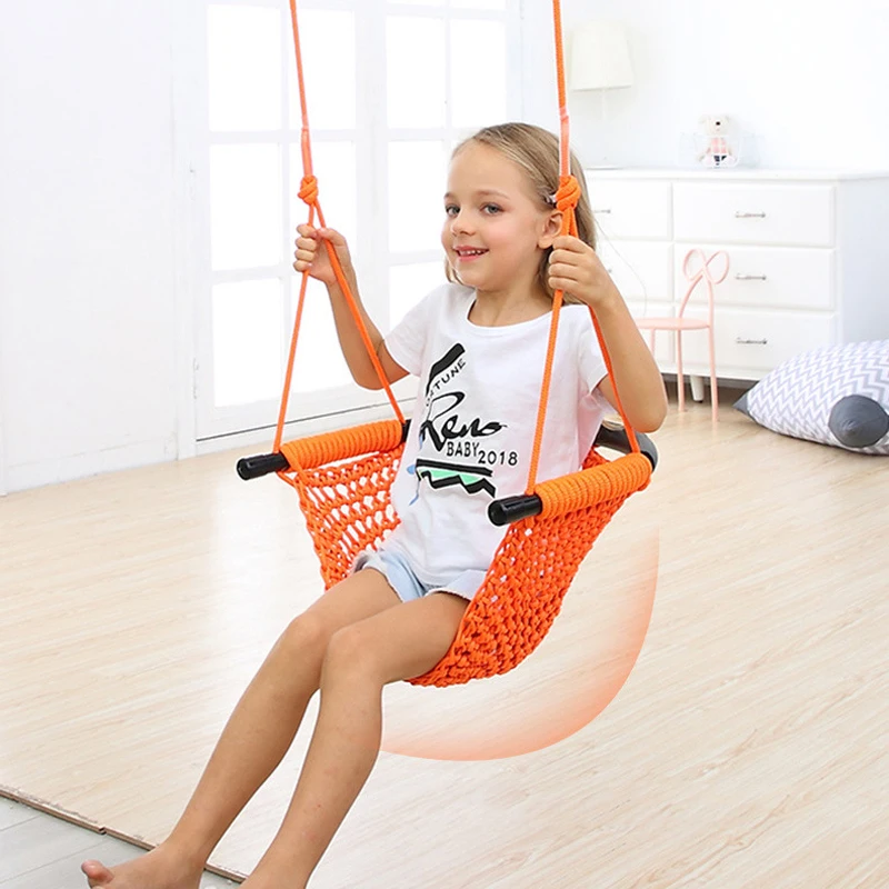 Kids Outdoor Nest Swing - Hamak dla dzieci, huśtawka-gniazdo, ręcznie pleciona,