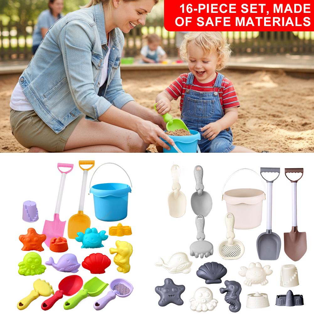 Kids Outdoor Outfit - Mini zestaw zabawek plażowych: łopatki, wiaderka