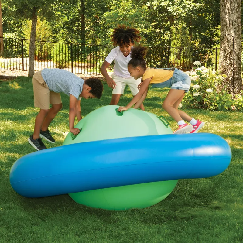 Kids Outdoor Lawn Chair - Duży dmuchany fotel bujany dla dzieci,