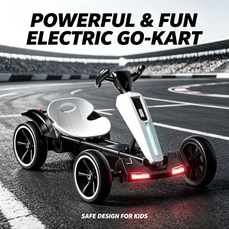 Kids Outdoor Electric Car - Składany elektryczny gokart dla dzieci z