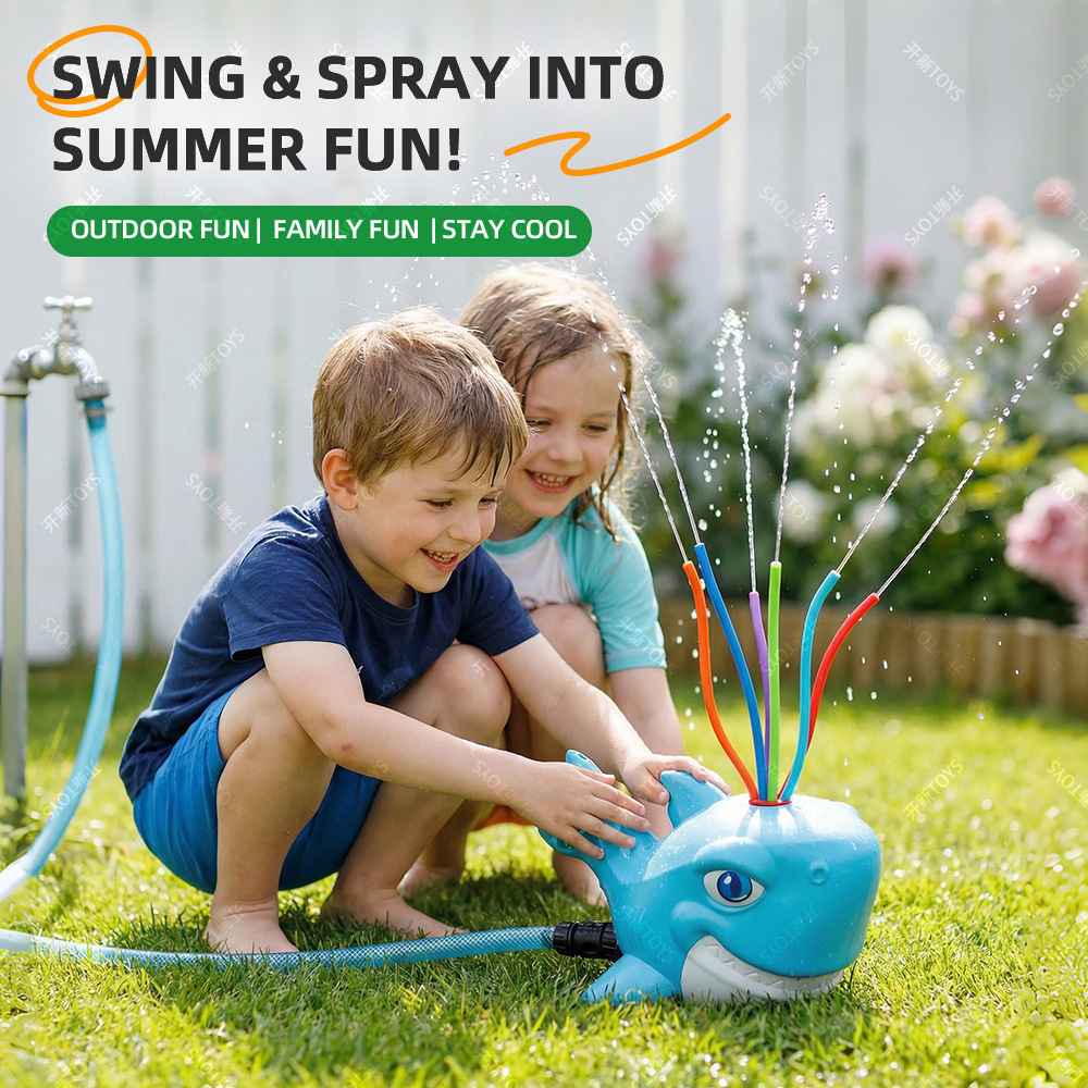 Zraszacz w kształcie rekina z  – Kids Outdoor Yard Tools recenzja i cena