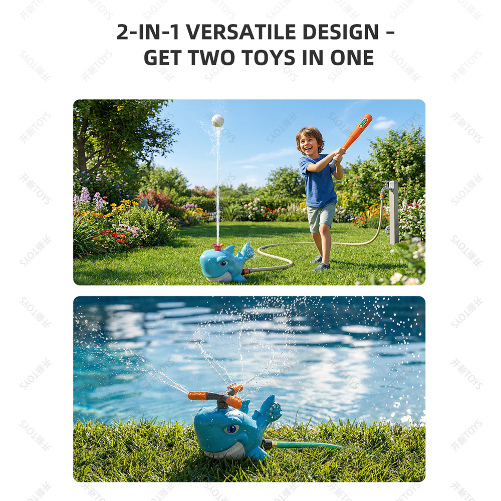 Zraszacz w kształcie rekina z  – Kids Outdoor Yard Tools recenzja i cena