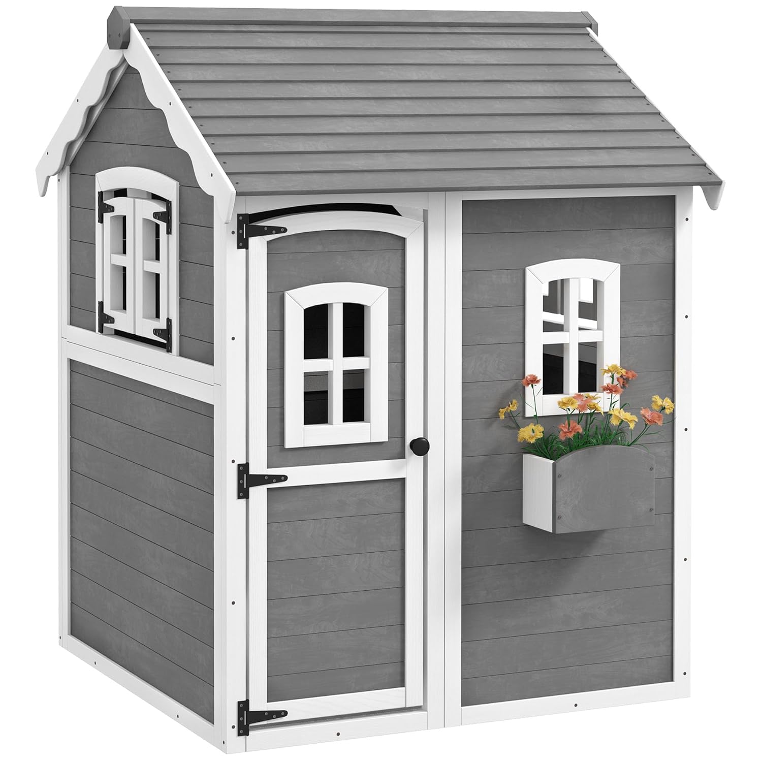 # Drewniany domek do zabawy na – Kids Outdoor Wooden Playhouse recenzja i cena