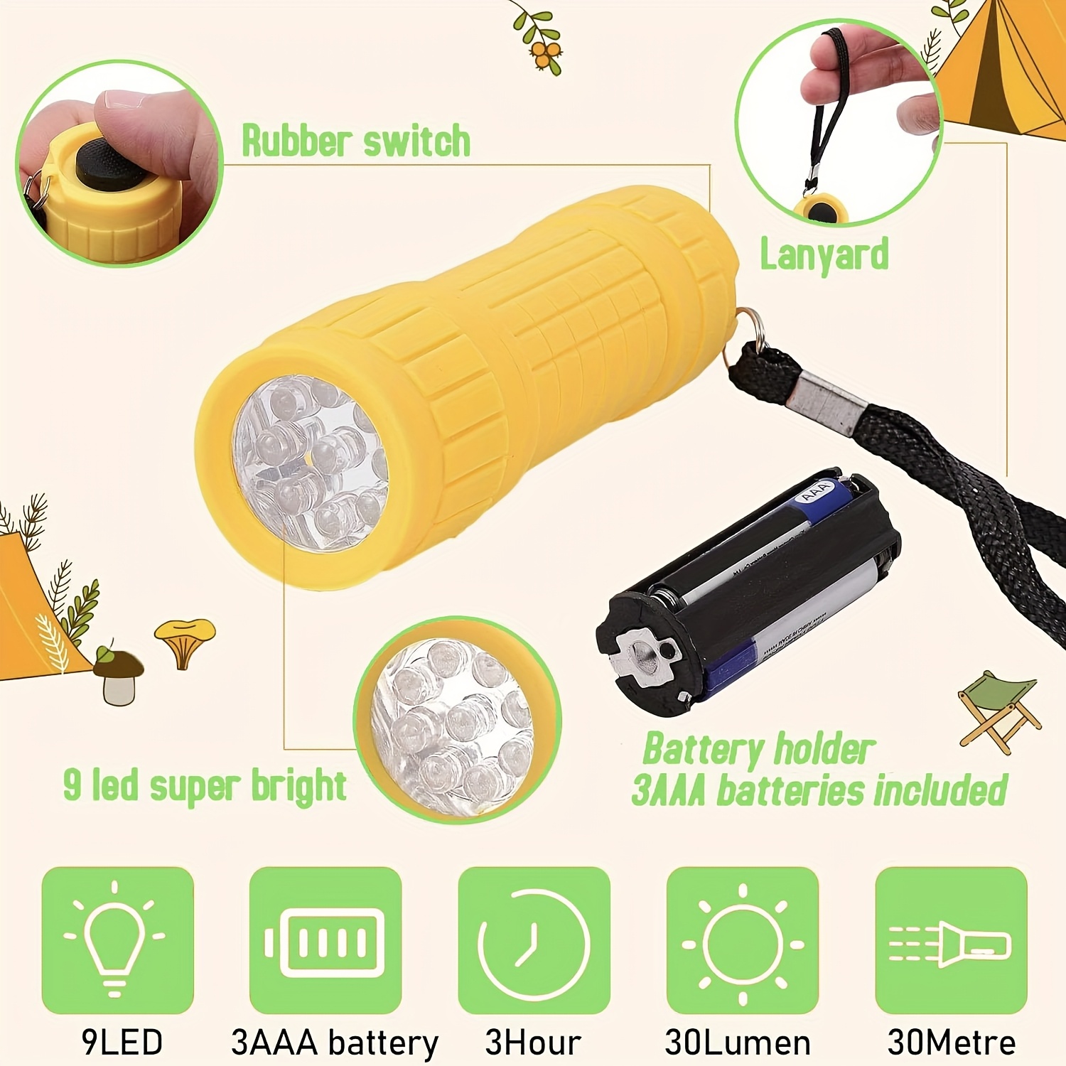 Mini Przenośna Latarka Dziewię – Outdoor Kid recenzja i cena