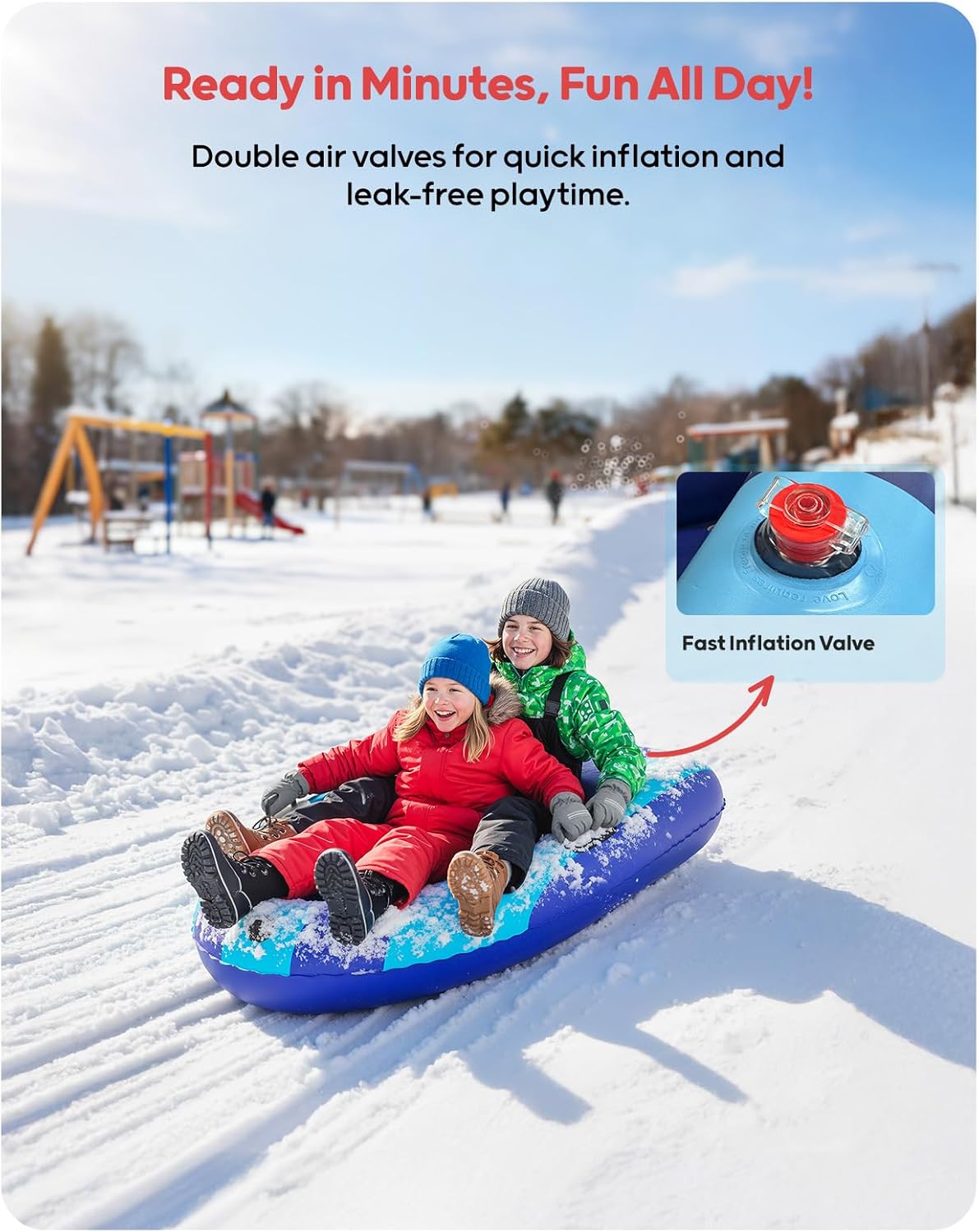 QPAU Nadmuchiwane sanki śnieżn – Outdoor Kid recenzja i cena