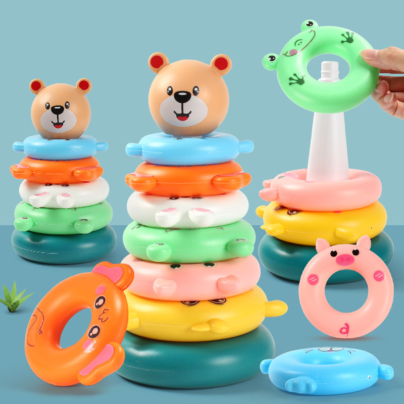 Tęczowa wieża pierścionek do ł – Kids Outdoor Water Toys recenzja i cena