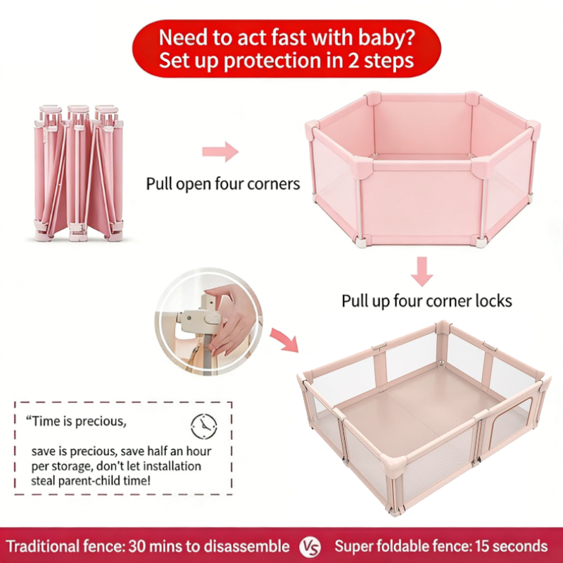 IMBABY Składany kojec dla dzie – Kids Outdoor Yard Tools recenzja i cena
