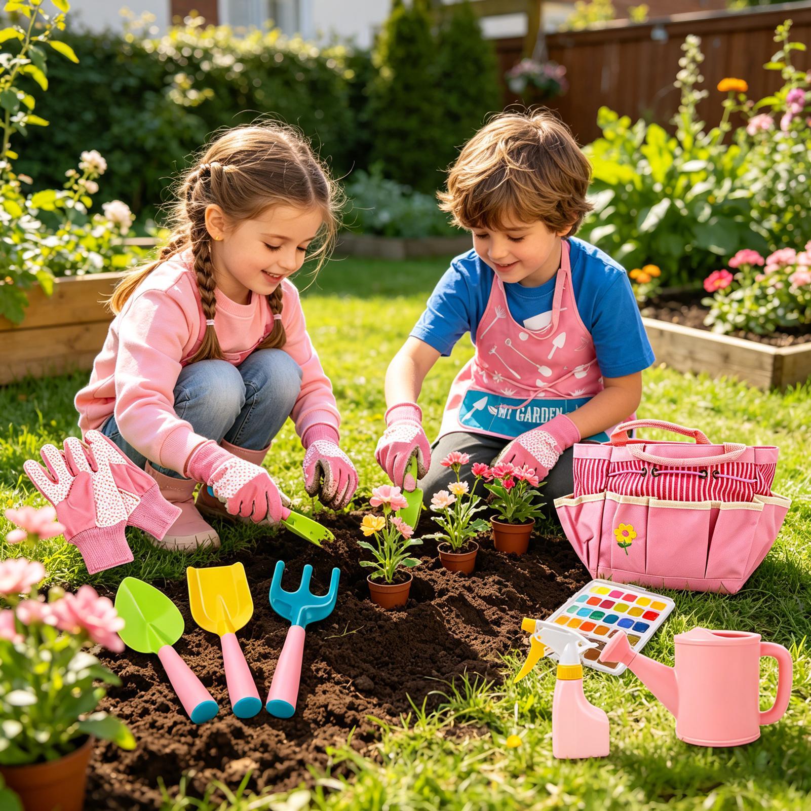 Zestaw ogrodniczy dla dzieci,  – Kids Outdoor Yard Tools recenzja i cena