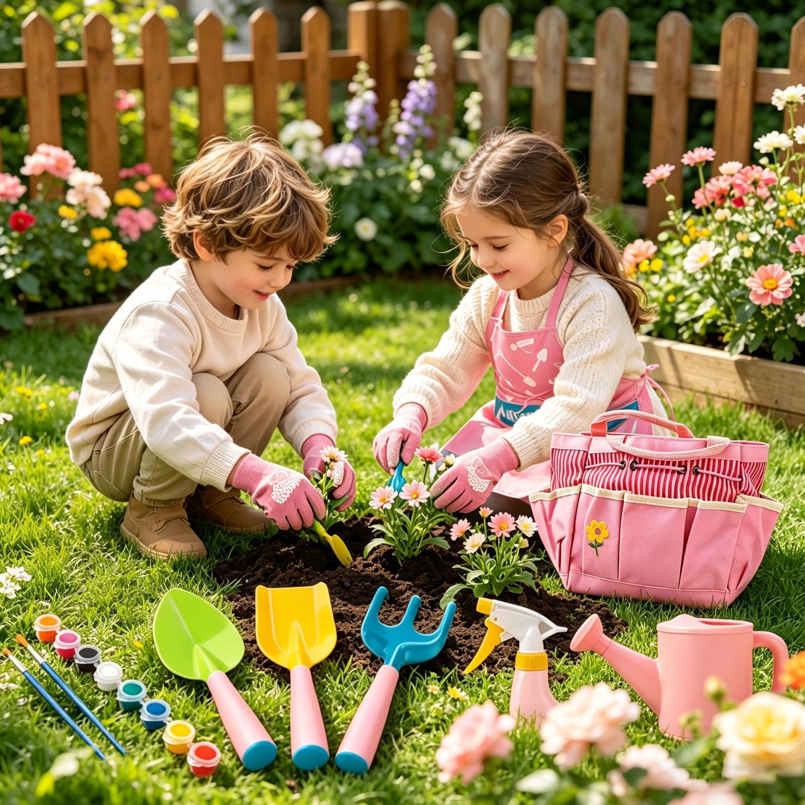 Zestaw ogrodniczy dla dzieci,  – Kids Outdoor Yard Tools recenzja i cena