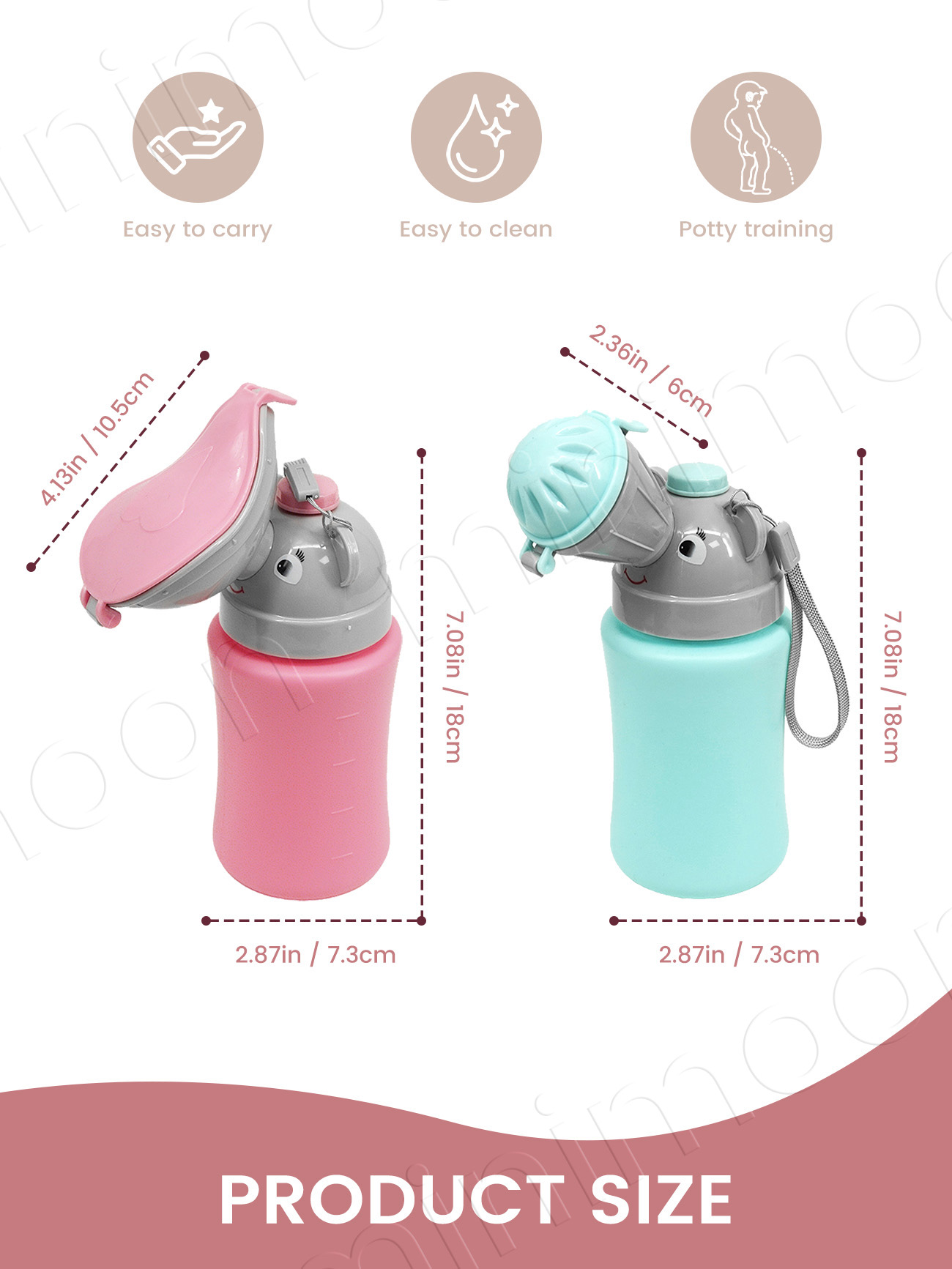Przenośna butelka na mocz dla  – Kids Outdoor Urinal recenzja i cena