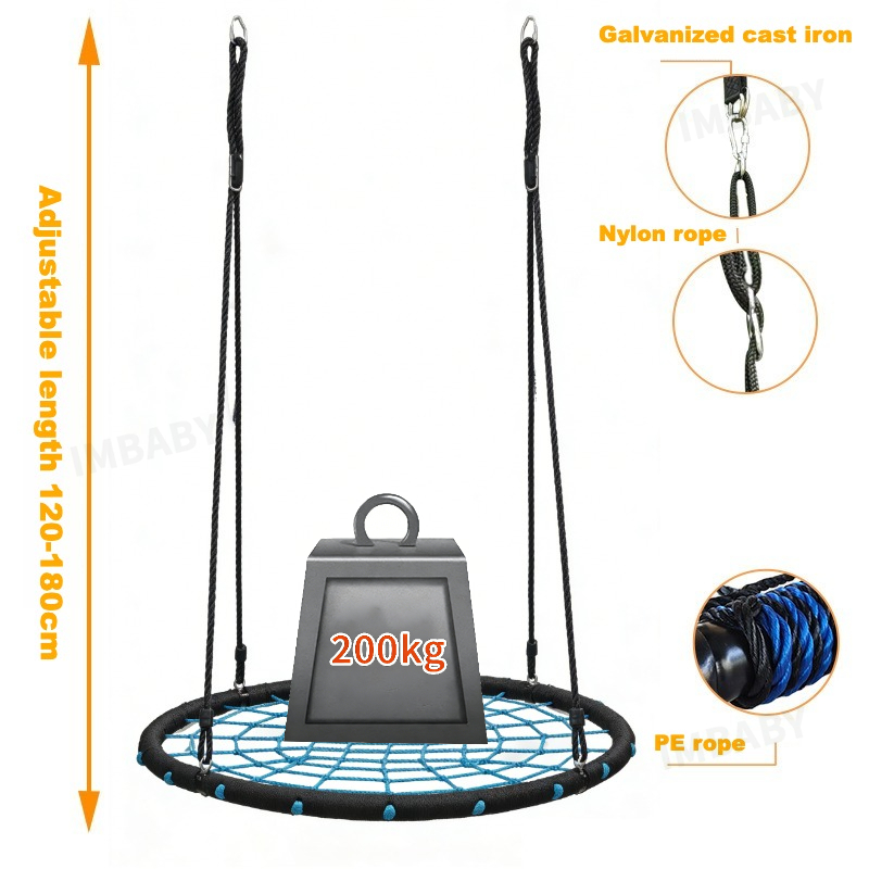 Huśtawka siatkowa dla dzieci I – Kids Outdoor Nest Swing recenzja i cena