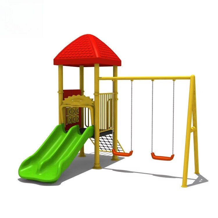 Stalowe urządzenia do zabawy,  – Kids Outdoor Swing Set With Slide recenzja i cena