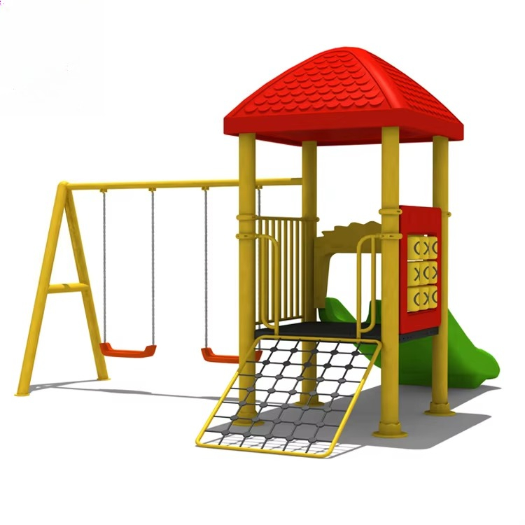 Stalowe urządzenia do zabawy,  – Kids Outdoor Swing Set With Slide recenzja i cena