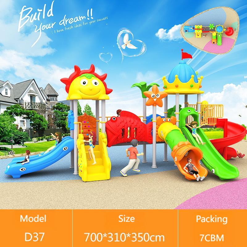 Małe, tanie wyposażenie placu  – Kids Outdoor Swing Set With Slide recenzja i cena
