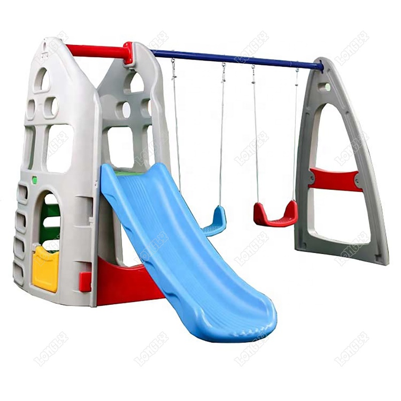 Plastikowa zjeżdżalnia i huśta – Kids Outdoor Swing Set With Slide recenzja i cena