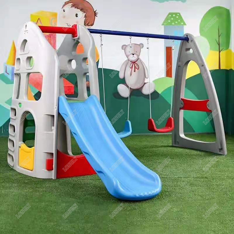 Plastikowa zjeżdżalnia i huśta – Kids Outdoor Swing Set With Slide recenzja i cena