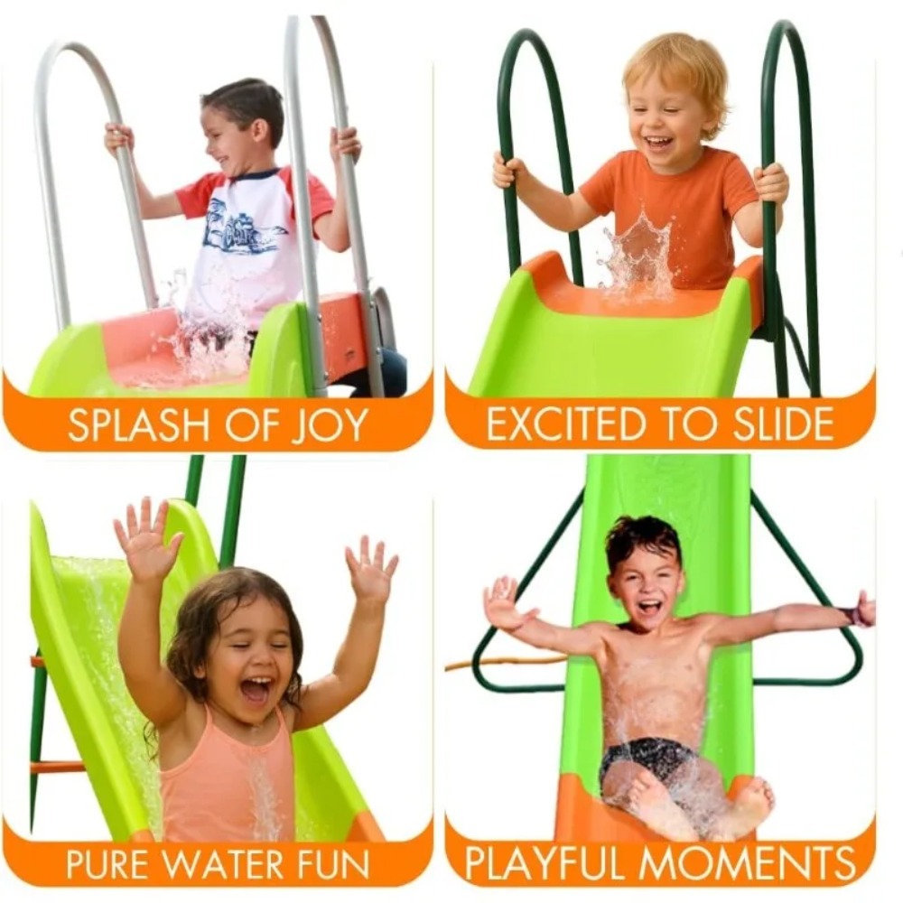 Parasole ogrodowe - Zjeżdżalni – Kids Outdoor Swing Set With Slide recenzja i cena