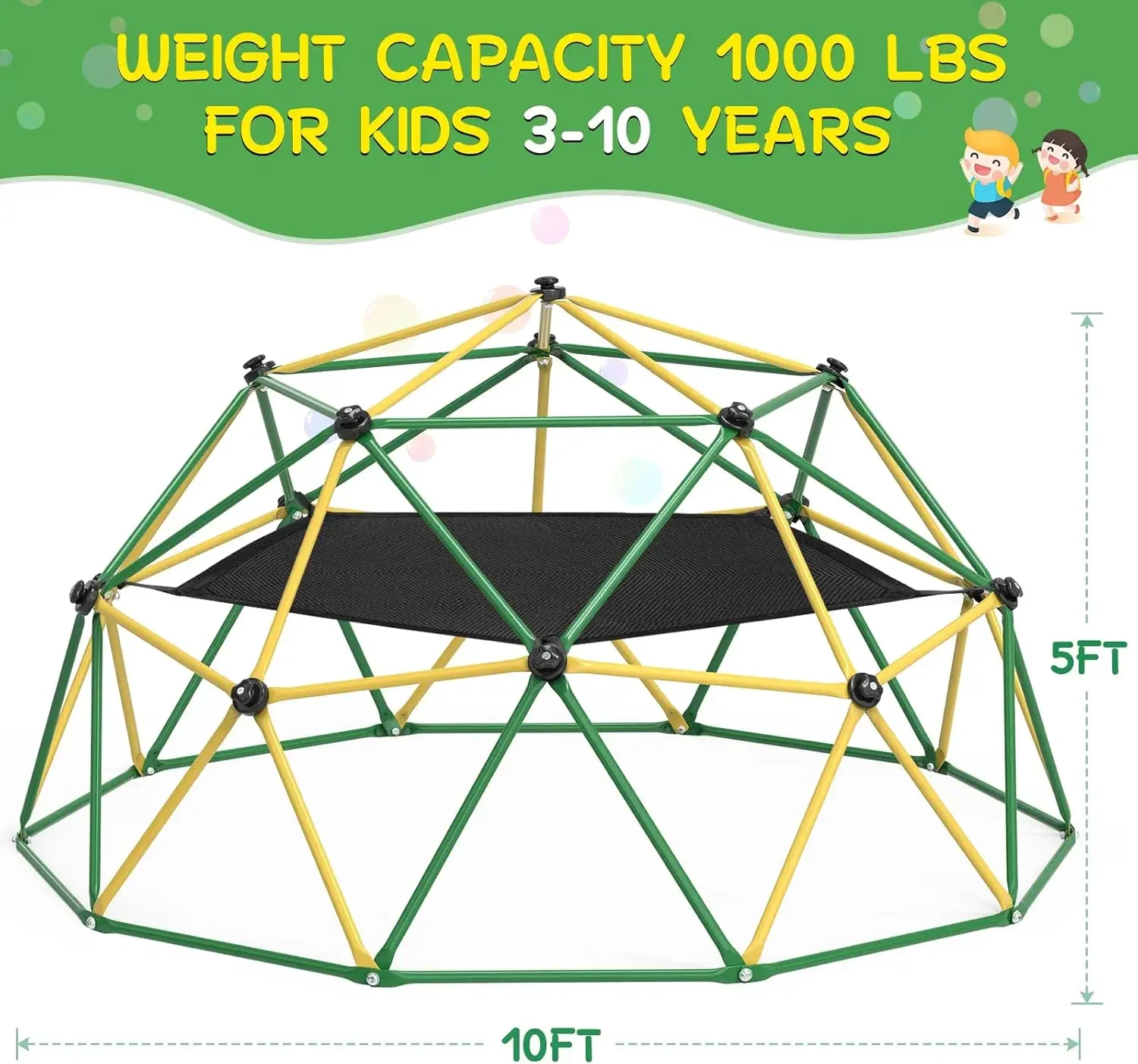GIKPAL Kopuła Wspinaczkowa, Ko – Kids Outdoor Jungle Gym Dome recenzja i cena